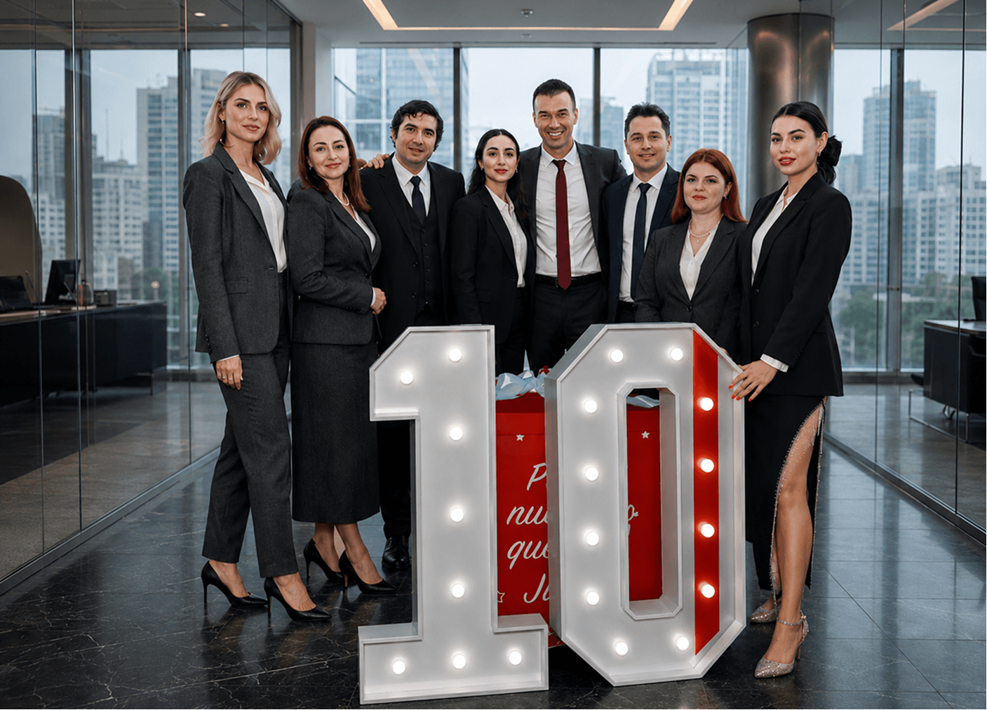 Lex Dixit team celebrating 10 years